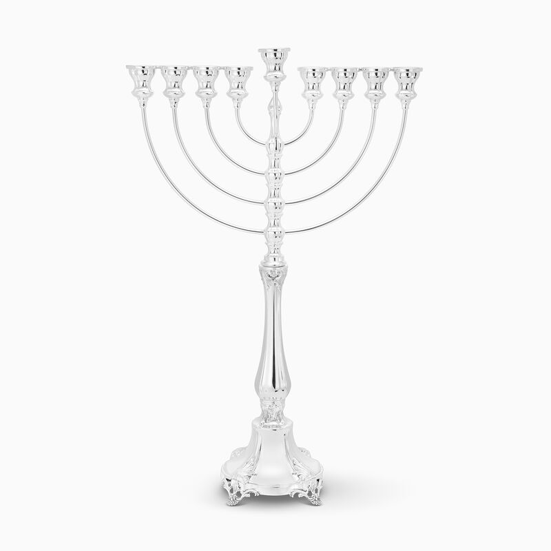 Smooth Boleono Menorah Sterling Silver