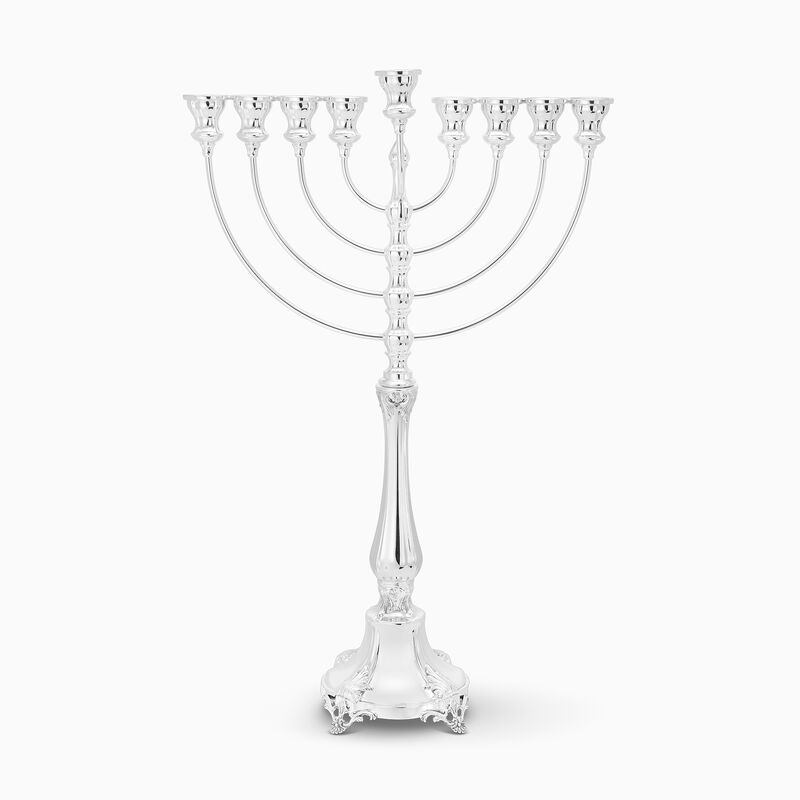 Smooth Boleono Menorah Sterling Silver 