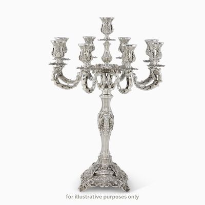 STONE 11 LIGHT CANDELABRA 
