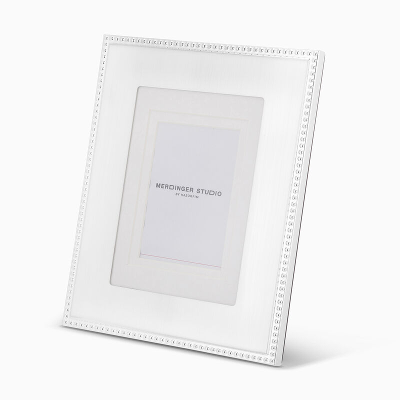 Wide Classic Silver-Plated Photo Frame 