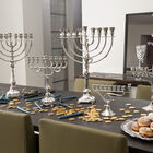 Swirl Menorah Sterling Silver 