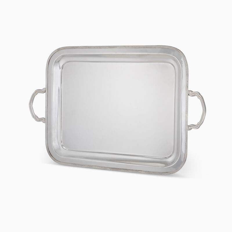 RECTANGULAR TRAY SILVER PLATED 