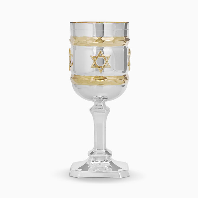 Independence Kiddush Cup With Stem Sterling Silver