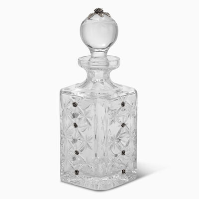 Crystal Bottle Chentarosa Square Sterling Silver 