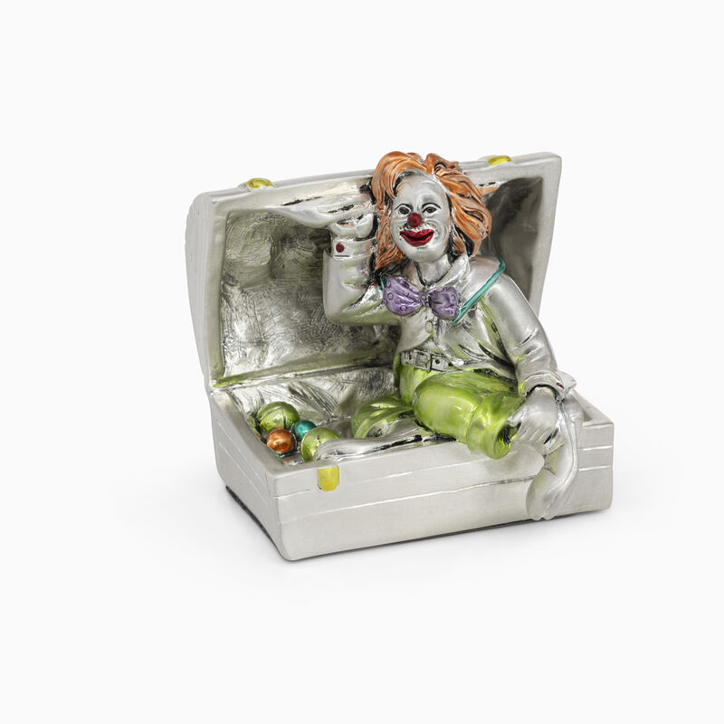 Clown in a Box Silver-Plated