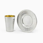 LINYA CUP+PLATE SET PLATED 