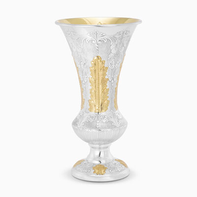 Shofar Nile Vase Golden Touch Sterling Silver 