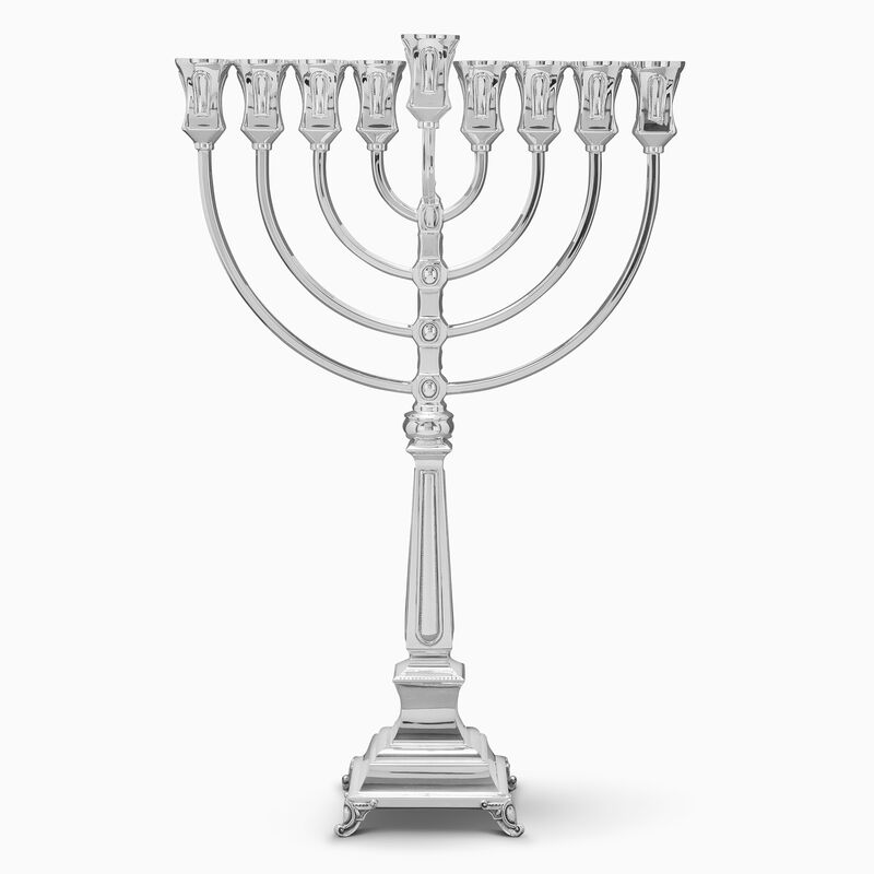 Sufra Smooth Menorah Sterling Silver 