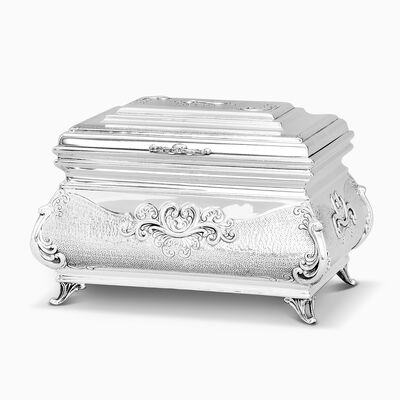 Beron Etrog Box Decorated Sterling Silver 