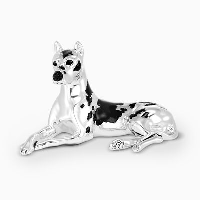 Dalmatian Dog Miniature Silver Plated 