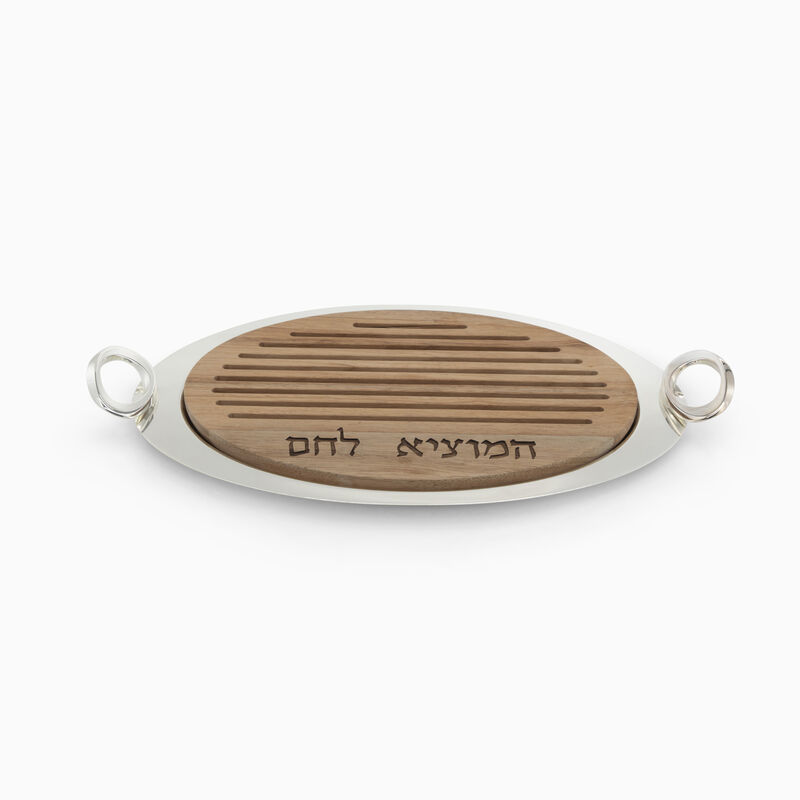 LONAR CHALLA TRAY WOOD/PLATED