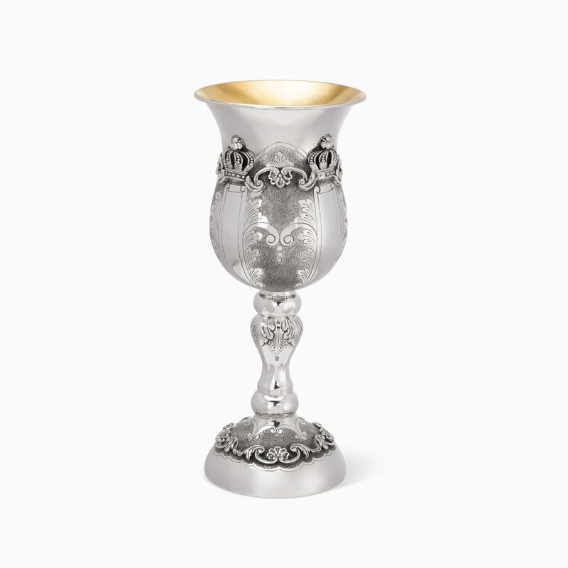 Crowns Medium Eliyahu Pesach Cup Sterling Silver