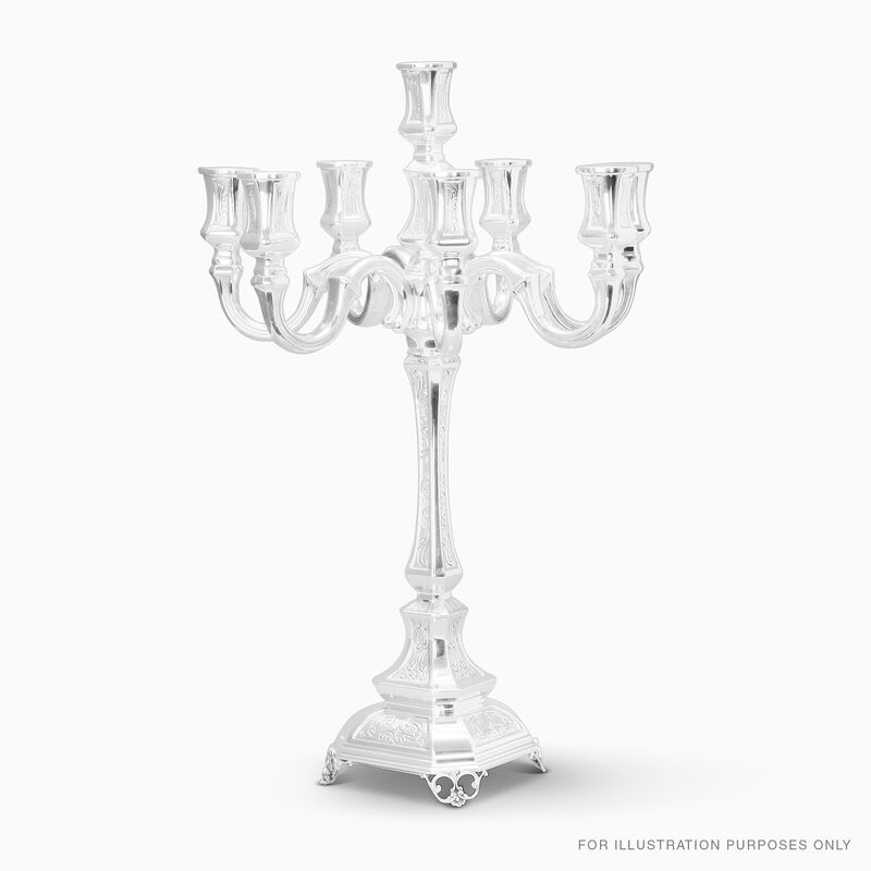 OCTAGONAL SMALL CANDELABRA 6 B 