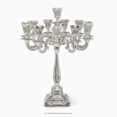 BAKIO LARGE CANDELABRA 8 BRANC 