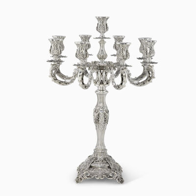 STONE 9 LIGHT CANDELABRA 