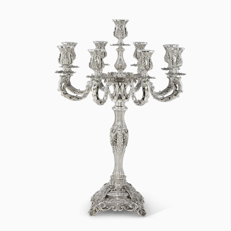 STONE 9 LIGHT CANDELABRA 