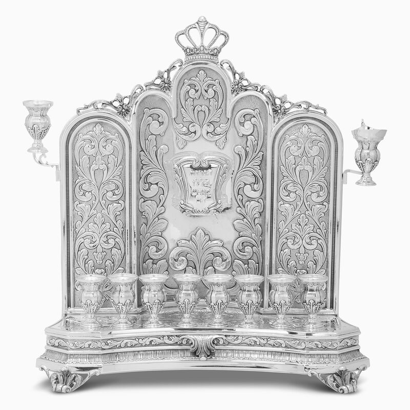 Ktarim Wall Menorah Sterling Silver