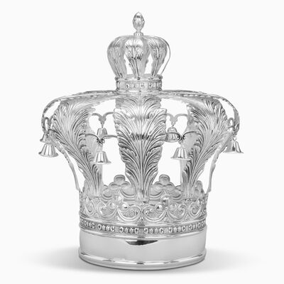 Leaf Design Sefer Torah Crown Sterling Silver 