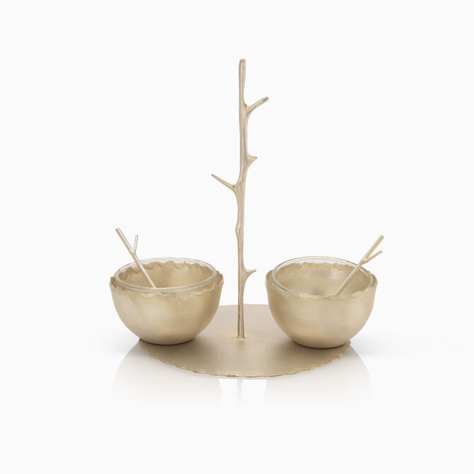 Salt & Pepper Dish Sp Almond Tree