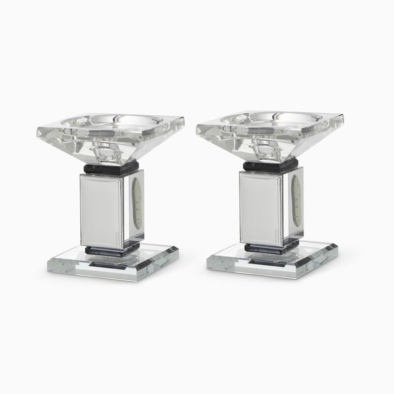 CRYSTAL CANDELSTICKS 12CM 