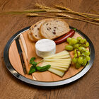 ARTI S.S. & WOOD ROUND PLATE 