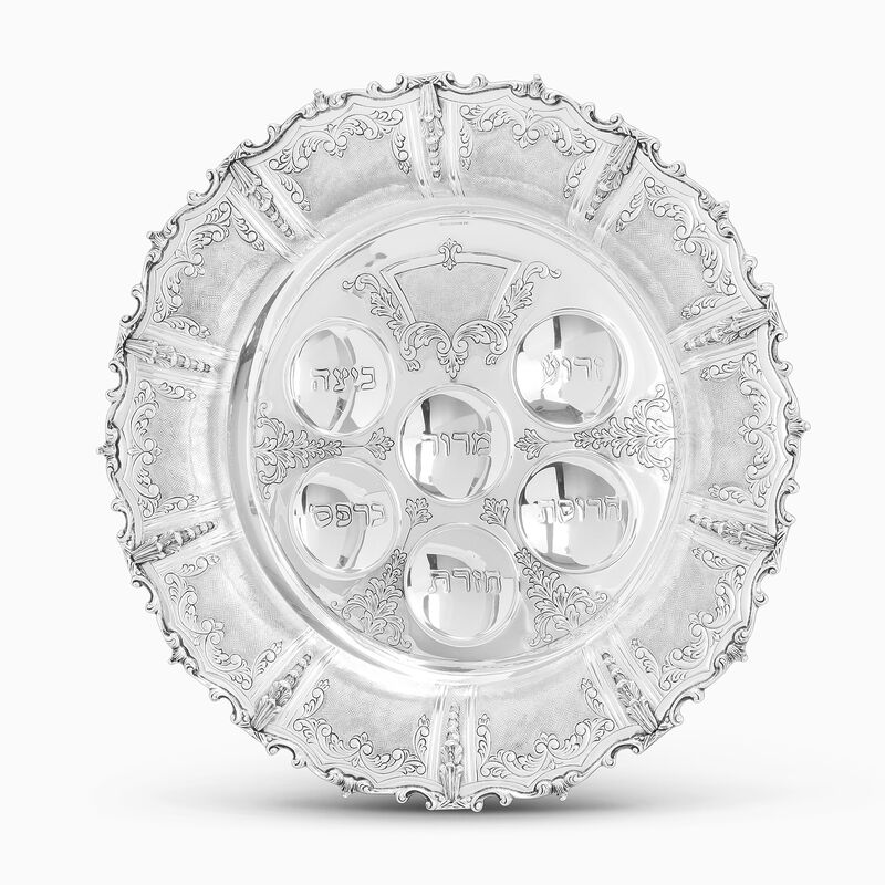 Livorno Pesach Seder Plate Sterling Silver 