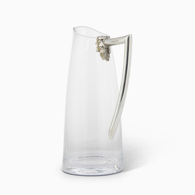 CARAFE WITH PLATED HANDEL 