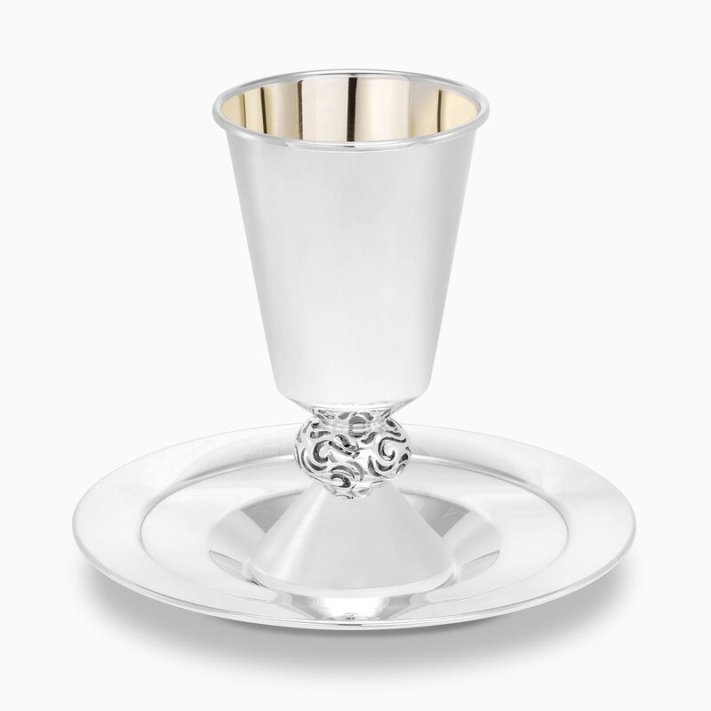 Jewel Kiddush Set Sterling Silver