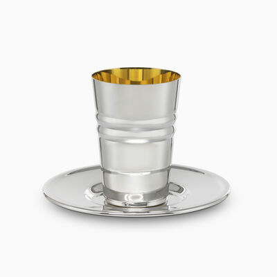 Noam Cup and Plate Set Silver-Plated 