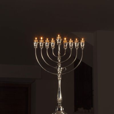 Bakio Smooth Menorah Sterling Silver 