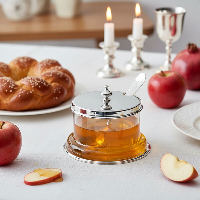 Hammering Honey Dish Silver-Plated 