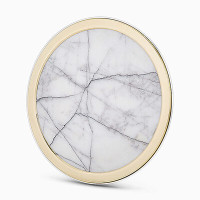 Bereishit Ohr Marble Tray Sterling Silver 