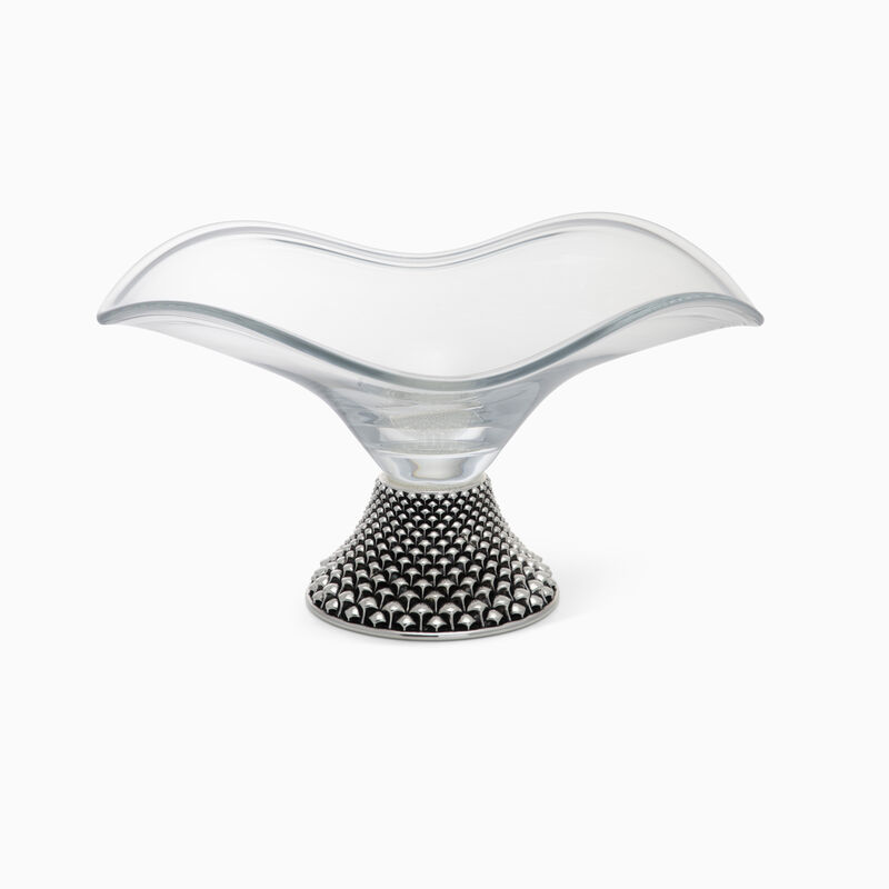 OREN BOWL W/SILVER PLATED BASE