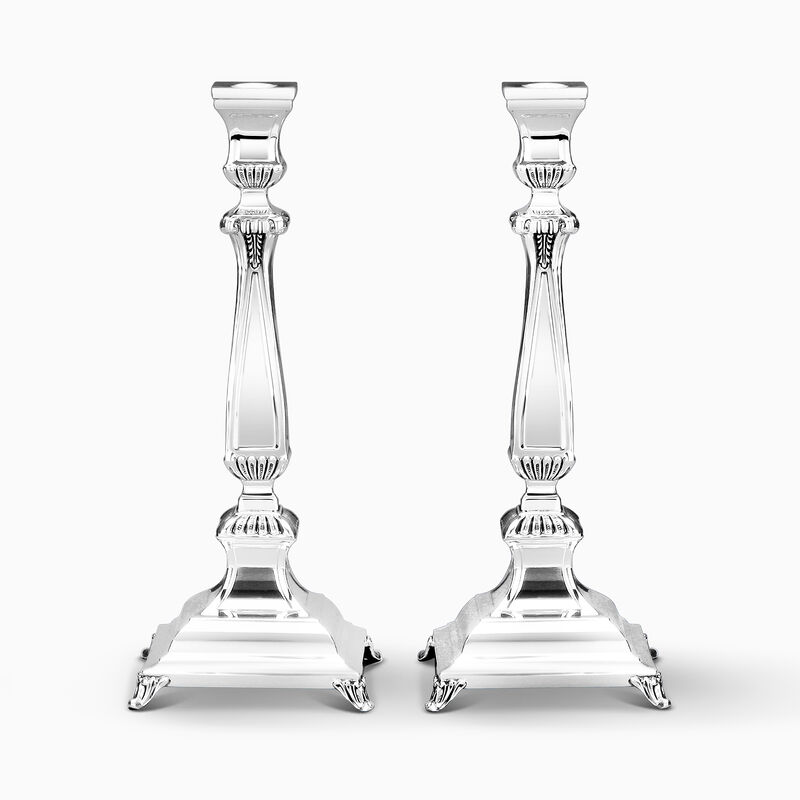 Zurich Candlesticks Plain Small Sterling Silver 