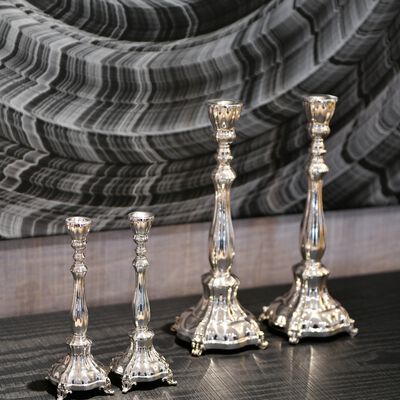 Bellagio Candlesticks Smooth Small Sterling Silver