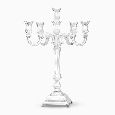 SOCRATES DECORATED CANDELABRA 6 BRANCHES STERLING 