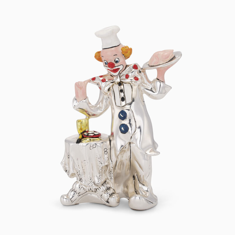 Clown Waiter Silver-Plated