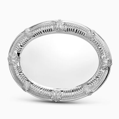 Prima Oval Tray - Medium Sterling Silver 