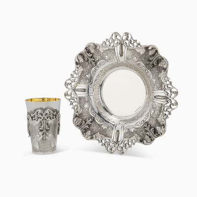 Bruni Matt Kiddush Set 