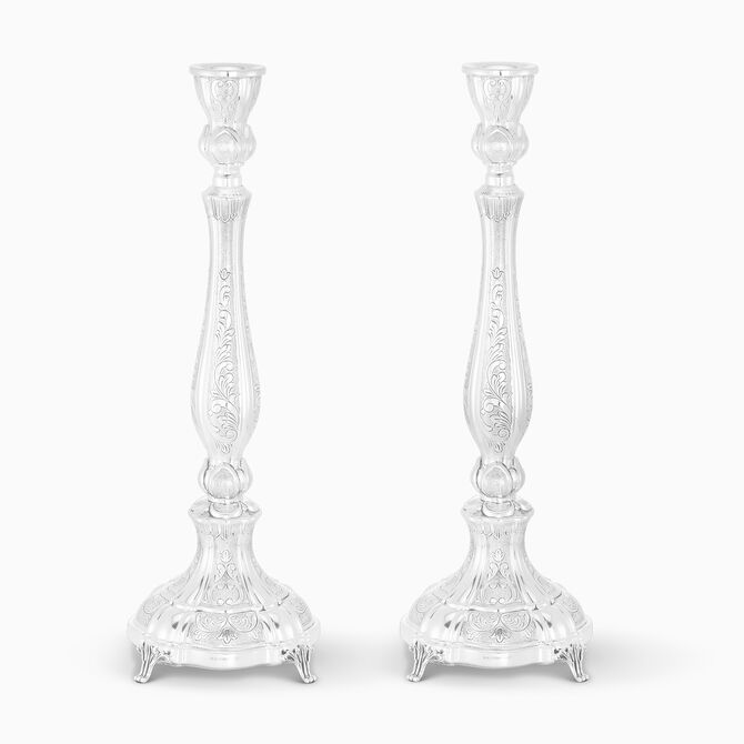 LEONARDO DECORA SILVER CANDLST