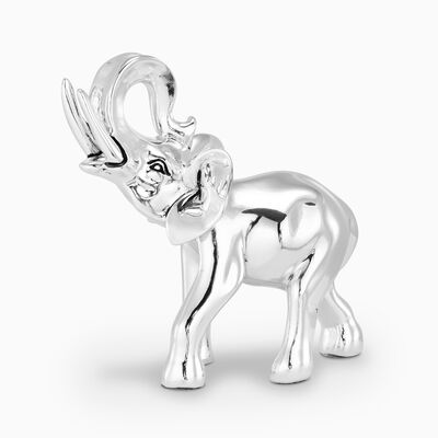 Short Elephant Silver Plated 