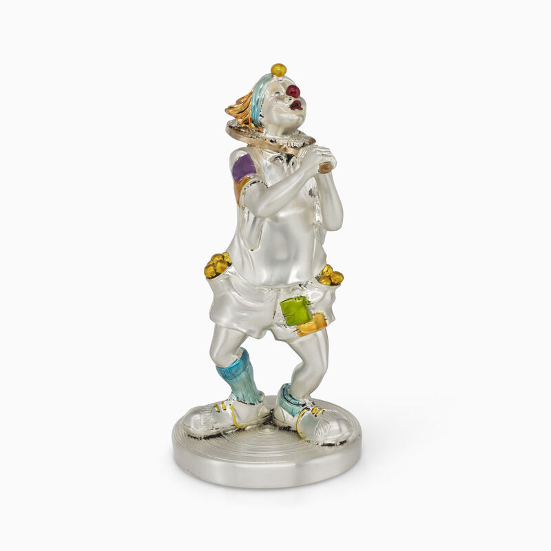 Tennis Player Clown Silver-Plated