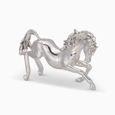 Horse Tall Silver Plated 