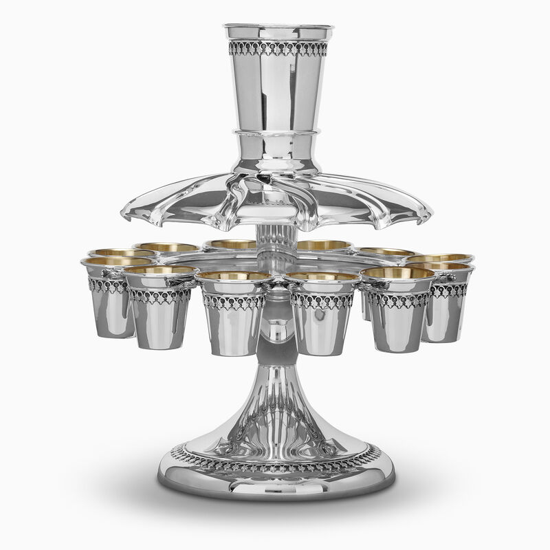 Silver Plated Wine Fountain with Lacquer