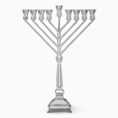 SUFRA LUBAVITCH SILVER MENORAH 