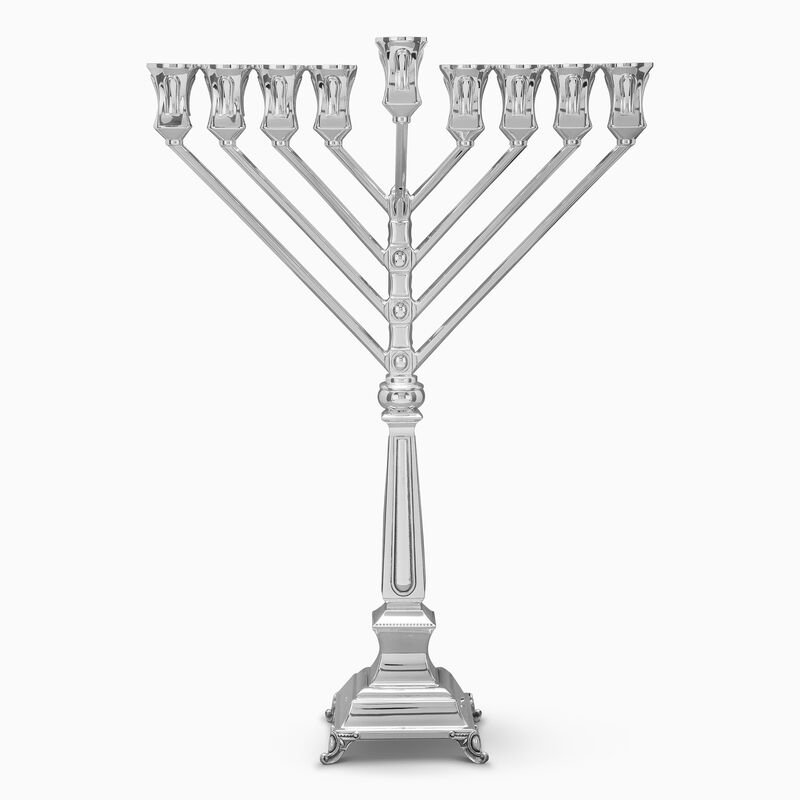 SUFRA LUBAVITCH SILVER MENORAH 