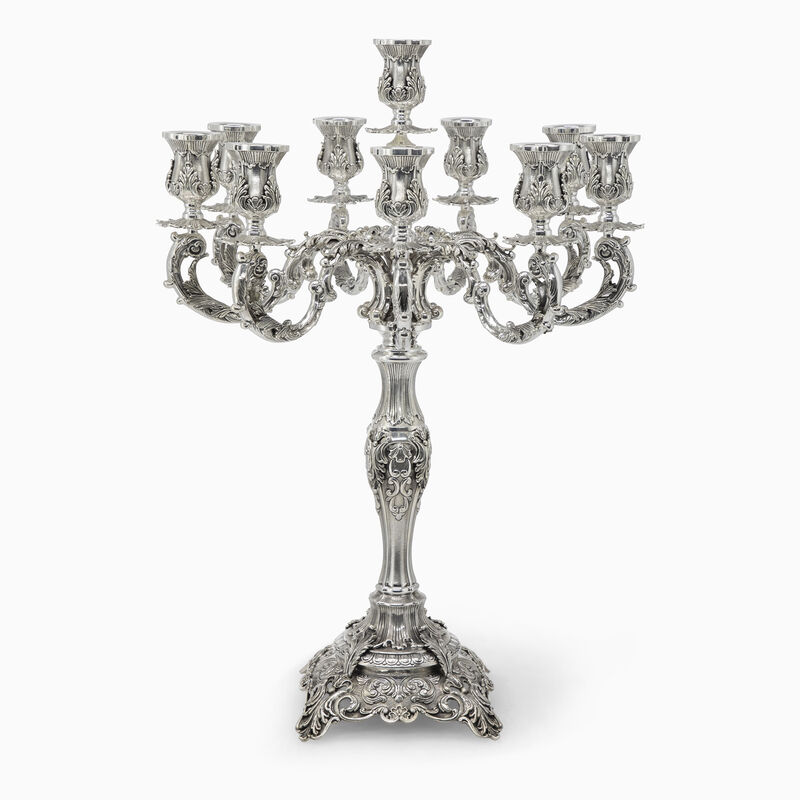 STONE 12 LIGHT CANDELABRA 