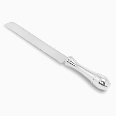 Filigree Challah Knife Silver Plated 