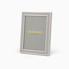 Pink and Silver Enamel Photo Frame Silver-Plated 