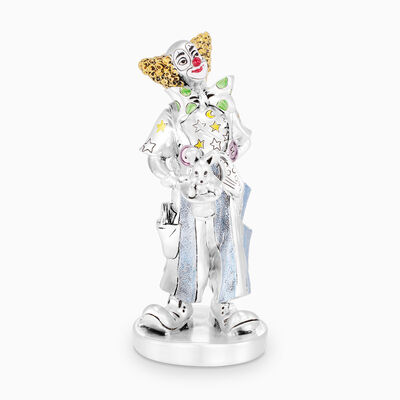 Circus Clown Silver-Plated 